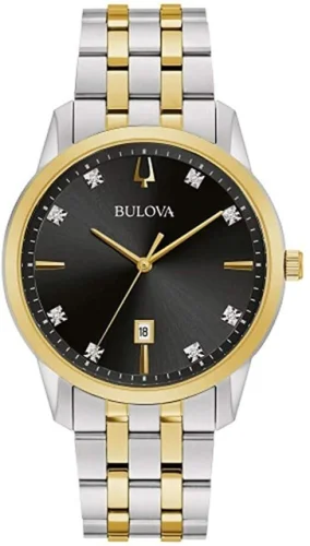 Bulova Men's Classic Calendar Quartz Silver Watch 40 MM 98D165