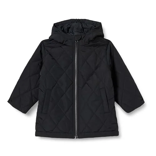 Unisex Kids' Long Quilted Jacket, Black, Medium - Amazon Essentials