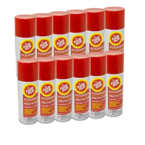 12PK Fluid Film 11.75oz Rust & Corrosion Protection Prevention Aerosol Lubricant