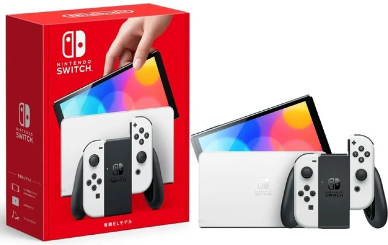 Nintendo Switch OLED 64GB White Joy-Con - Open Box Pristine Condition with Free 2-Day Shipping
