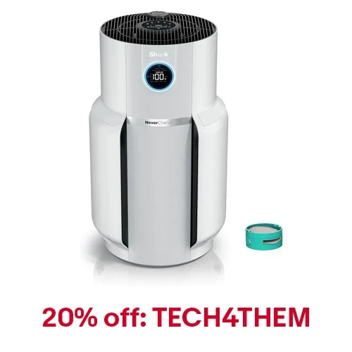 Shark R-HP302 NeverChange Air Purifier MAX, White - Certified Air Purifier