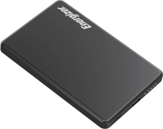 Energizer 5000mAh Slim Metal 20W Magnetic Wireless Power Bank with USB-C - Black