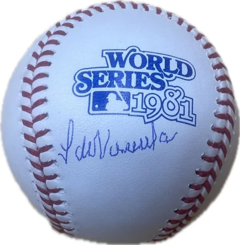 Fernando Valenzuela Signed 1981 WS Baseball Dodgers Autograph JSA Witnessed 2024