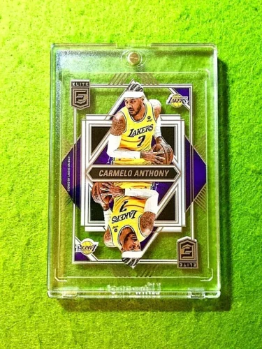 Carmelo Anthony Clear Card Jersey #7 LA Lakers 2021-22 Elite Deck