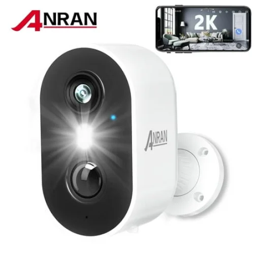ANRAN 2K Wireless Outdoor Security Camera with Spotlight, Waterproof, PIR Detection, 2.4Ghz Wi-Fi