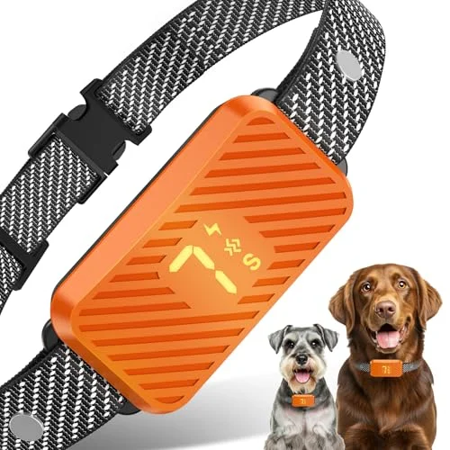KJKZO Dog Bark Collar for Large, Medium, and Small Dogs - Rechargeable, Waterproof, with 7 Sensitivity Levels