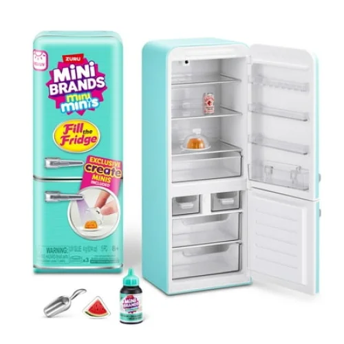 Mini Brands Fill the Fridge Playset Assorted Collectible Blind Novelty Toy by ZURU
