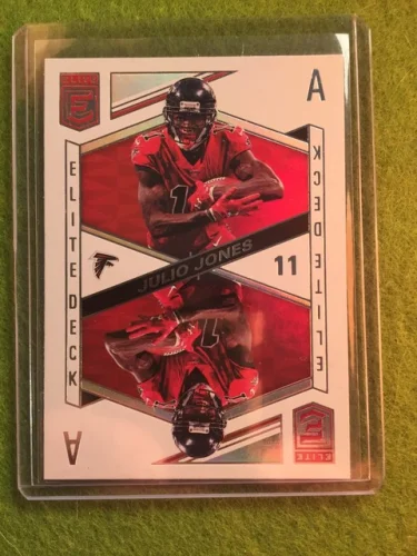 Julio Jones Refractor Prizm Ace Atlanta Falcons 2018 Donruss Elite Deck SP Trading Card