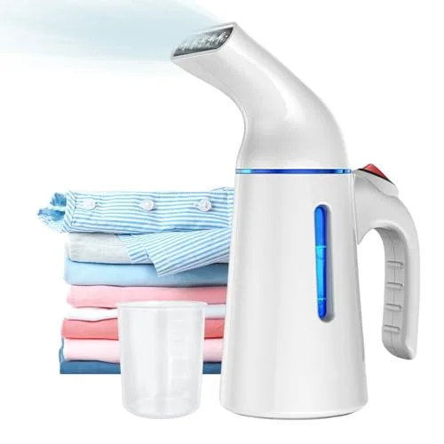 Blesgam Steamer for Clothes 700W, Fast Heat-up in 40S, 120ML Water Tank, 25g/min Strong Penetrating Steam, Portable Clothes Steamer Iron for Travel and Home(GY169)