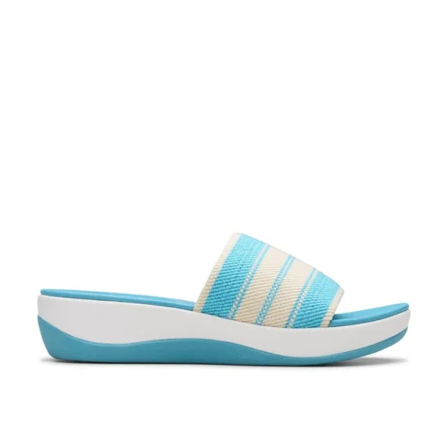 Clarks Women's Arla Hollis Blue Casual Sandals Shoes
