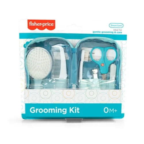 12-Piece Fisher-Price Baby Grooming Kit for Newborns - Unisex Travel Case Included