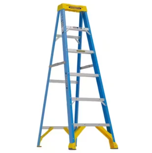 6 ft. Fiberglass Step Ladder (10 ft. Reach Height) with 250 lb. Load Capacity Type I Duty Rating