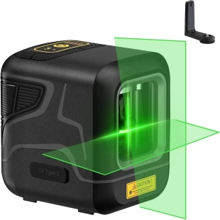 Fanttik D2 Laser Level Self Leveling Green Cross Line 100ft