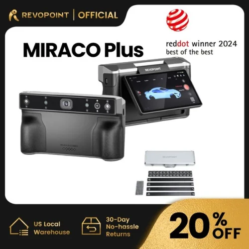 Revopoint MIRACO Plus 3D Scanner Handheld All-in-one 0.02mm 20Fps For 3D Print