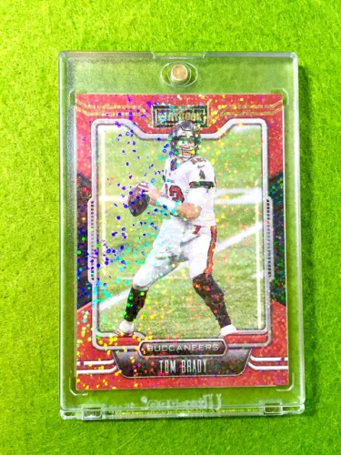 Tom Brady White Sparkle Prizm Card Buccaneers 2021 Panini Playbook SSP