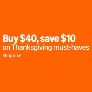 Spend $40, Save $10 on Thanksgiving Must-haves