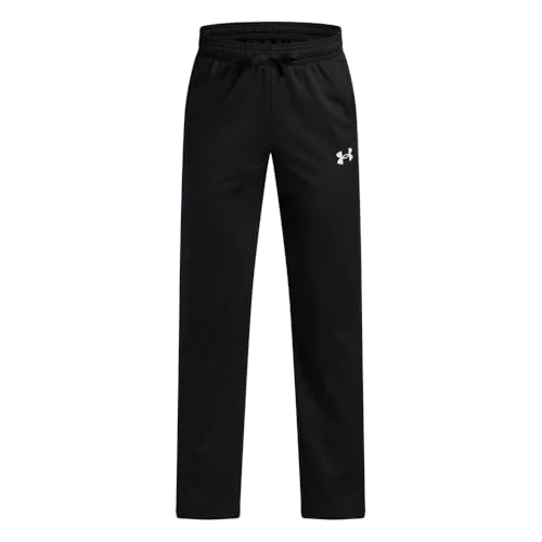 Under Armour Boys' Brawler 3.0 Tapered Pants, (001) Black / / White, Youth Large