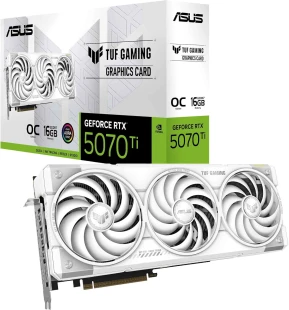 ASUS TUF Gaming GeForce RTX ™ 5070 Ti 16GB GDDR7 White OC Edition Gaming Graphics Card