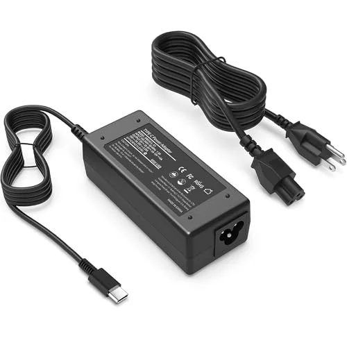 VJYUIJAY 65W USB C Laptop Charger Compatible with HP, Lenovo, Dell, Acer, Asus, Samsung, Google
