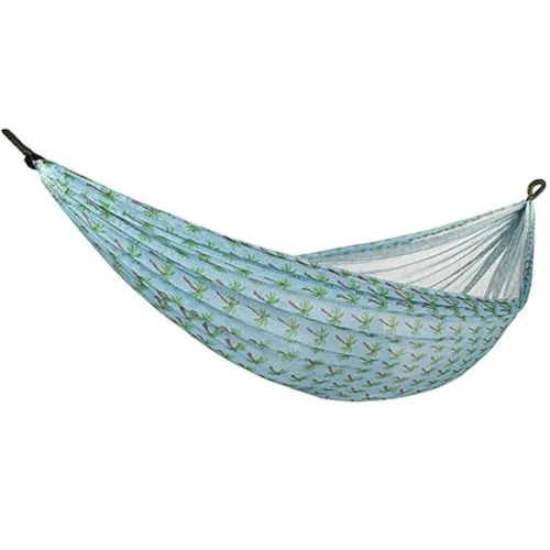 3 Pack Bliss Hammocks BH-406WCA Mesh Hammock in a Bag w/Hanging Ropes Palm Tree