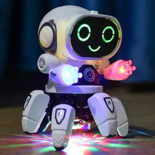 Aursear Robot Toys for Kids, Electronic Walking Dancing Robot with Lights and Music, Ages 3-12