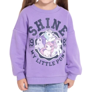 My Little Pony Toddler Girls Graphic Crewneck Sweatshirt with Long Sleeves, Sizes 12M-5T