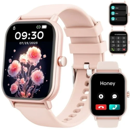 Mingdaln Women Smartwatch, 46mm with Calls, 120+ Sport Modes, IP68 Waterproof, Fitness Tracker