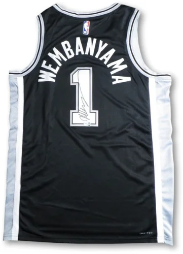Victor Wembanyama Signed Autographed Jersey Spurs Black Swingman Fanatics COA