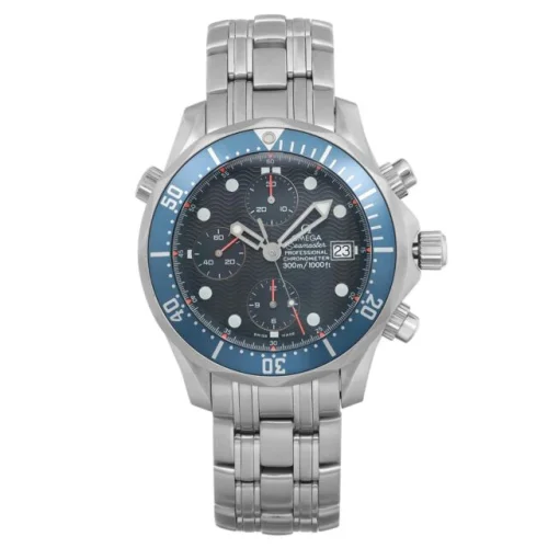 Omega Seamaster Diver 300 Chronograph Steel 42mm Blue Dial Mens Watch 2599.80.00