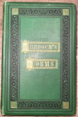 SIGNED! Antique HC Book, Discursory Ruminations by William Murdoch, 1876 w Photo