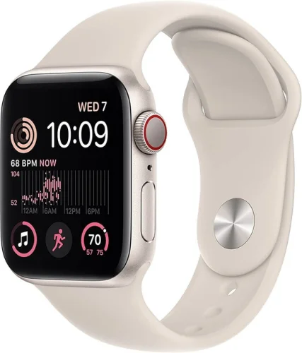 Apple Watch Series SE 2nd Gen GPS+LTE 40mm Starlight Aluminum Case & Sport Band
