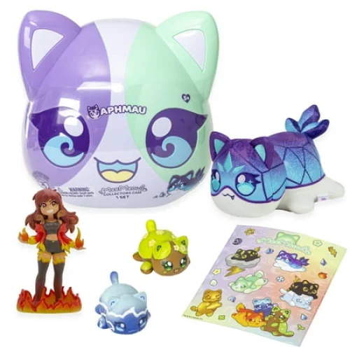 10 Piece Aphmau Mystery Surprise Set with Collectible Figure, Plush Toys, and Accessories