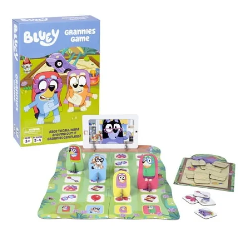 Bluey Grannies Game - Collectible Items, Flossing Party Fun for Ages 3+, 2-4 Players
