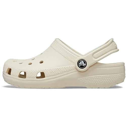 Crocs Kids Classic Clog (Big Kid) - Clogs for Kids - Synthetic Lining - Circulation Nubs Bone 4