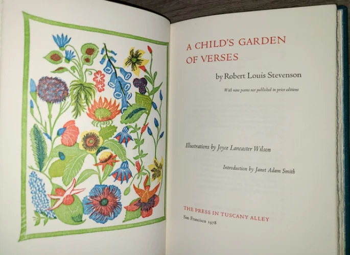 Vtg Leather Book, A Child's Garden of Verses by Robert Louis Stevenson, 1978