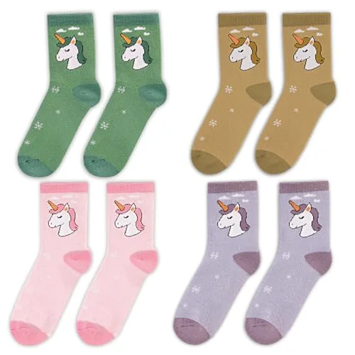 4 Pairs OILPUS Kids Merino Wool Hiking Socks for Toddlers Boys Girls Warm Thick Thermal Crew Boot Socks