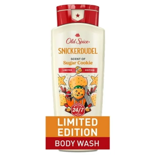 Old Spice Men's Body Wash, Holiday Limited Edition, Snickerdudel Sugar Cookie Scent, 16oz