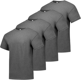 Hanes Men's Essentials Tshirt 4 and 6 Packs, ComfortSoft Tee, Cotton Shirt for Men