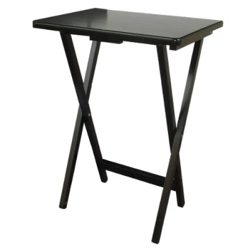 Peakform TV Tray Wood Black - Folding Design for Easy Storage and Natural Furniture-Like Finish