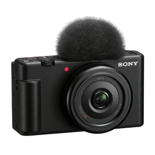 Sony ZV 1F Vlog Camera for Content Creators and Vloggers - Black