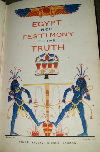 Antique HC Book, Egypt, Her Testimony to the Truth by William Osburn Jr, 1846
