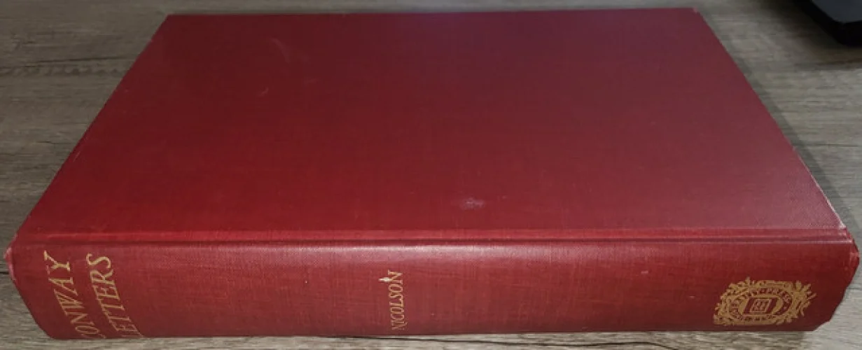 SIGNED! Vtg HC book, Conway Letters by Marjorie Hope Nicolson, 1930