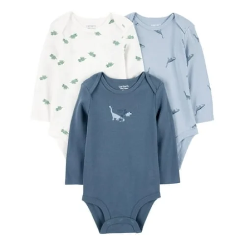 3-Piece Carter's Child of Mine Baby Boy Bodysuits, Sizes Preemie-18 Months