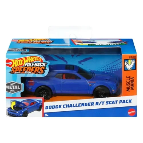 Hot Wheels Pull-Back Speeders Toy Car - 1:43 Scale - Pull Back and Release to Race