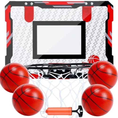 JoyStone Basketball Hoop for Kids with 4 Balls, Indoor Mini Set for Boys and Teens