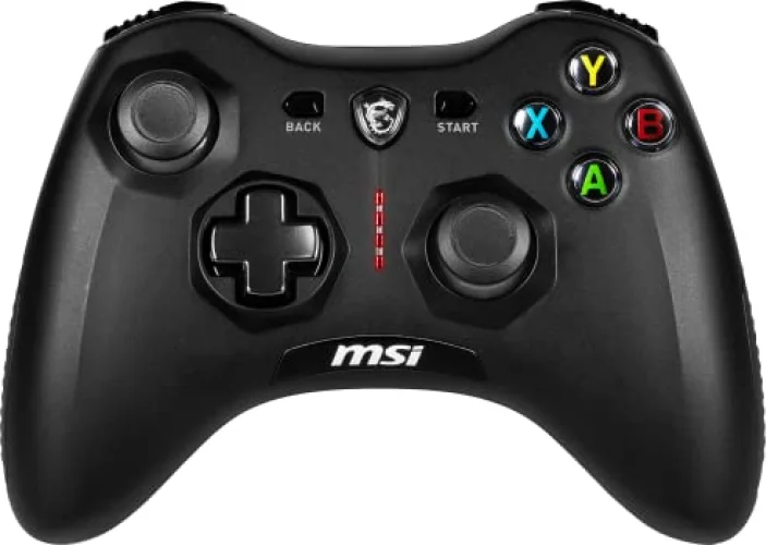 MSI Force GC30V2 Wireless Gaming Controller with Dual Vibration Motors, PC & Android Compatible, Black