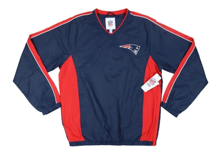 New England Patriots NFL Team Apparel Lightweight Windbreaker Men's Jacket NWT