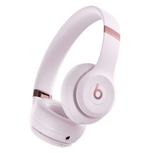 Beats Solo 4 Bluetooth Wireless On Ear Cloud Pink Headphones with Built In DAC
