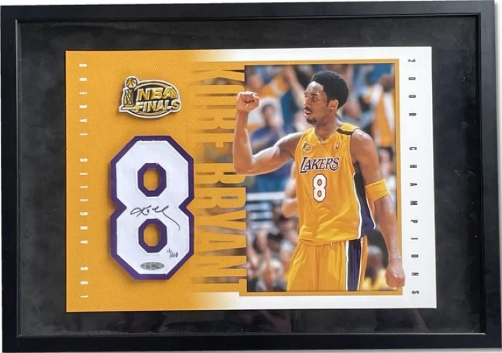 Kobe Bryant Autographed #8 Jersey with Patch, Framed UDA, Lakers 12/208