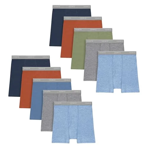 Hanes Toddler Boxer Brief Underwear Multipacks for Boys and Toddlers with Comfort Flex Waistband